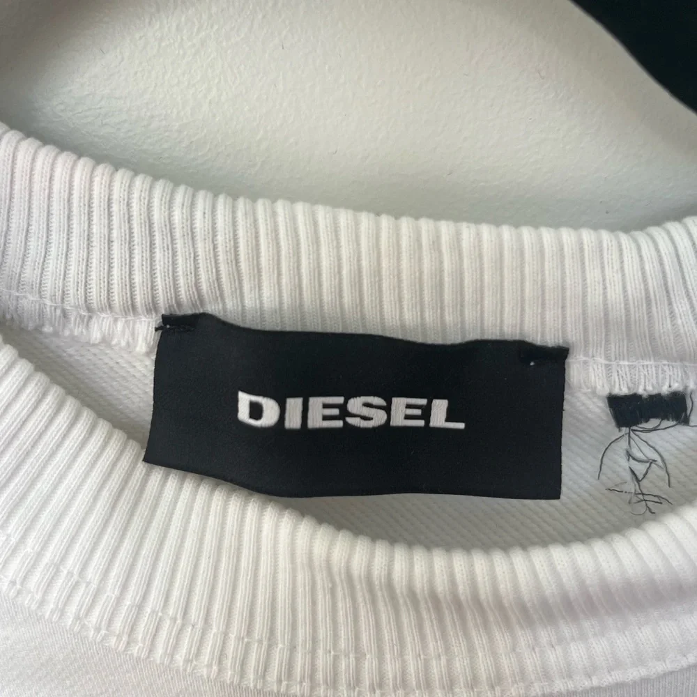 Diesel Vintage Alternative Energy White Pullover Sweatshirt Men’s Size Small